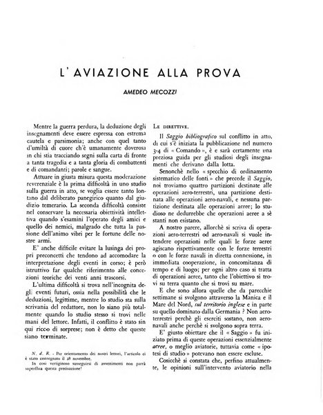 Comando rassegna bimestrale di studi politici e militari