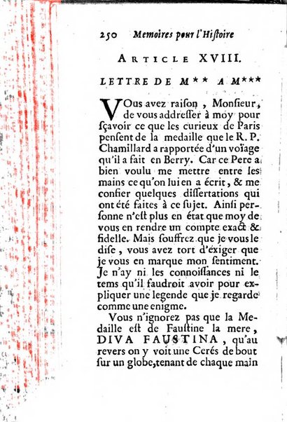 Mémoires pour l'histoire des sciences & des beaux-arts recüeillies par l'ordre de Son Altesse Serenissime Monseigneur Prince souverain de Dombes