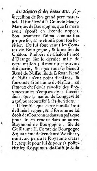 Mémoires pour l'histoire des sciences & des beaux-arts recüeillies par l'ordre de Son Altesse Serenissime Monseigneur Prince souverain de Dombes