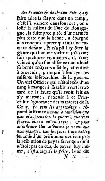 Mémoires pour l'histoire des sciences & des beaux-arts recüeillies par l'ordre de Son Altesse Serenissime Monseigneur Prince souverain de Dombes