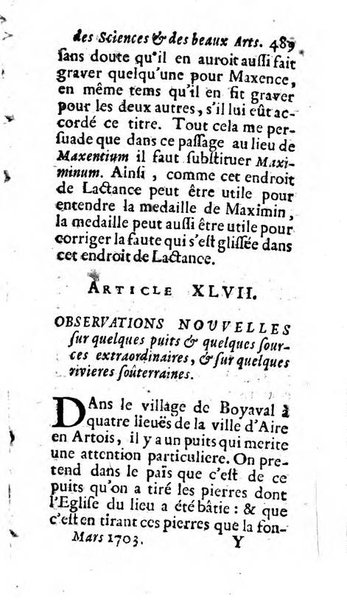 Mémoires pour l'histoire des sciences & des beaux-arts recüeillies par l'ordre de Son Altesse Serenissime Monseigneur Prince souverain de Dombes