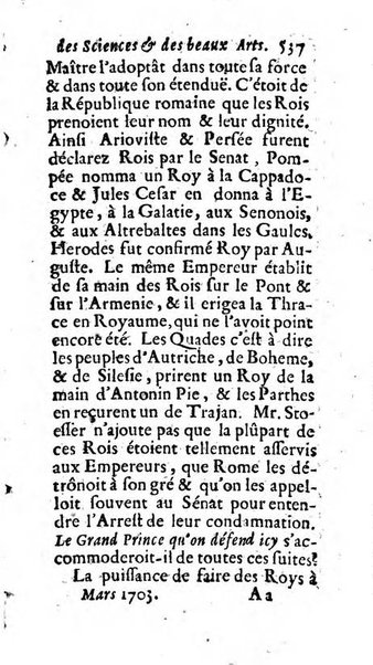 Mémoires pour l'histoire des sciences & des beaux-arts recüeillies par l'ordre de Son Altesse Serenissime Monseigneur Prince souverain de Dombes