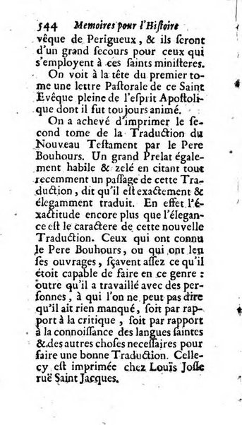 Mémoires pour l'histoire des sciences & des beaux-arts recüeillies par l'ordre de Son Altesse Serenissime Monseigneur Prince souverain de Dombes