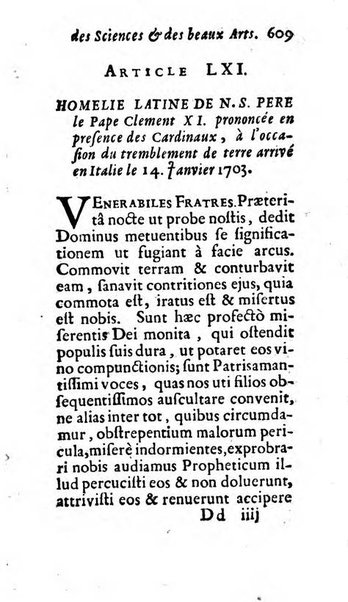 Mémoires pour l'histoire des sciences & des beaux-arts recüeillies par l'ordre de Son Altesse Serenissime Monseigneur Prince souverain de Dombes