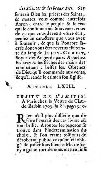 Mémoires pour l'histoire des sciences & des beaux-arts recüeillies par l'ordre de Son Altesse Serenissime Monseigneur Prince souverain de Dombes