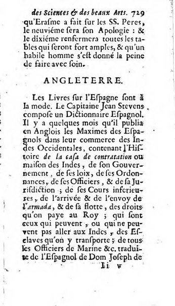 Mémoires pour l'histoire des sciences & des beaux-arts recüeillies par l'ordre de Son Altesse Serenissime Monseigneur Prince souverain de Dombes