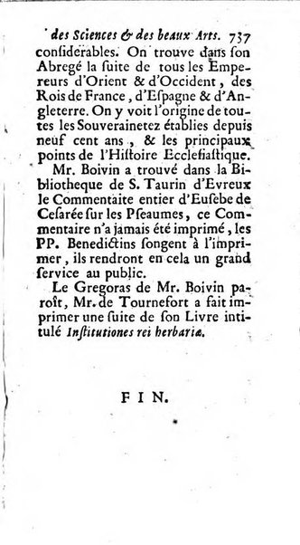 Mémoires pour l'histoire des sciences & des beaux-arts recüeillies par l'ordre de Son Altesse Serenissime Monseigneur Prince souverain de Dombes