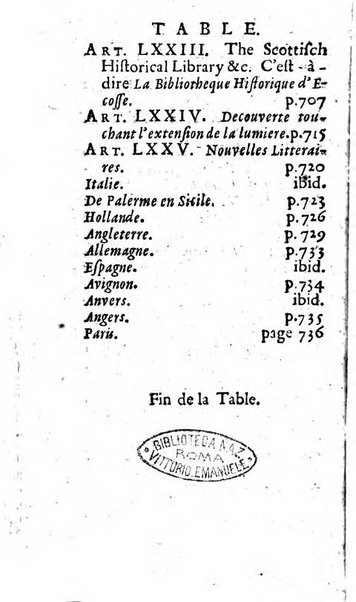 Mémoires pour l'histoire des sciences & des beaux-arts recüeillies par l'ordre de Son Altesse Serenissime Monseigneur Prince souverain de Dombes