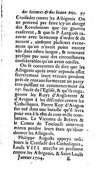 Mémoires pour l'histoire des sciences & des beaux-arts recüeillies par l'ordre de Son Altesse Serenissime Monseigneur Prince souverain de Dombes