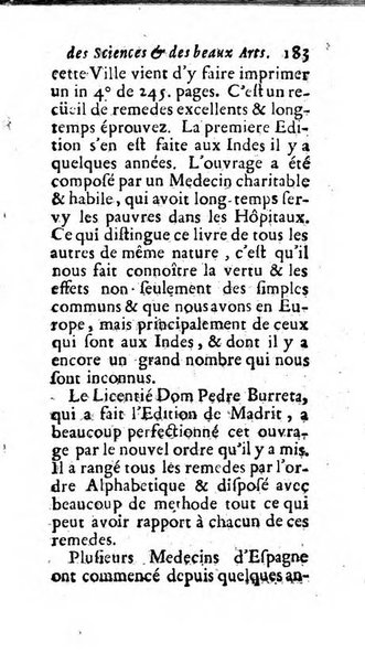 Mémoires pour l'histoire des sciences & des beaux-arts recüeillies par l'ordre de Son Altesse Serenissime Monseigneur Prince souverain de Dombes