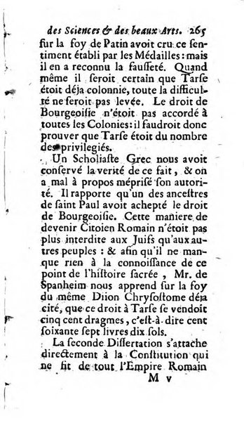 Mémoires pour l'histoire des sciences & des beaux-arts recüeillies par l'ordre de Son Altesse Serenissime Monseigneur Prince souverain de Dombes