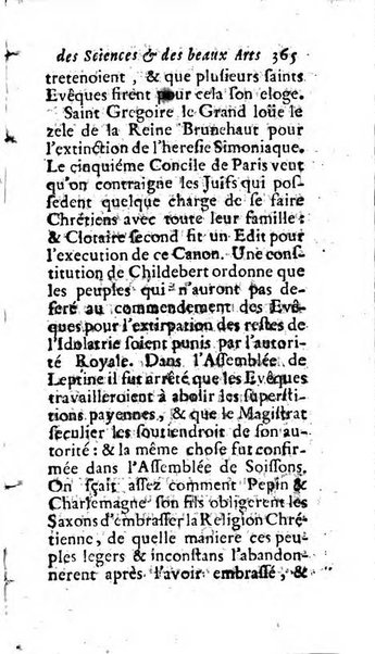 Mémoires pour l'histoire des sciences & des beaux-arts recüeillies par l'ordre de Son Altesse Serenissime Monseigneur Prince souverain de Dombes