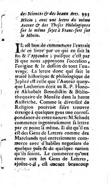 Mémoires pour l'histoire des sciences & des beaux-arts recüeillies par l'ordre de Son Altesse Serenissime Monseigneur Prince souverain de Dombes