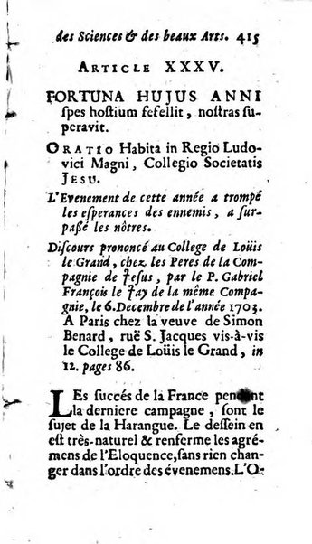 Mémoires pour l'histoire des sciences & des beaux-arts recüeillies par l'ordre de Son Altesse Serenissime Monseigneur Prince souverain de Dombes