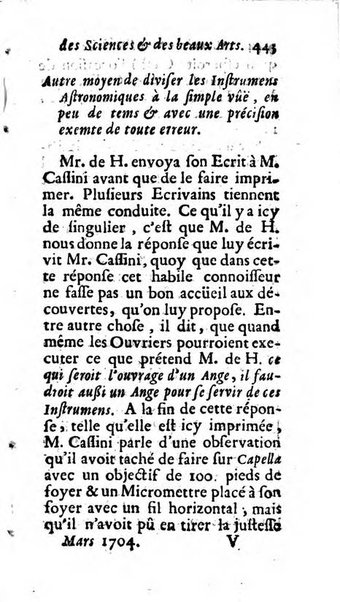 Mémoires pour l'histoire des sciences & des beaux-arts recüeillies par l'ordre de Son Altesse Serenissime Monseigneur Prince souverain de Dombes