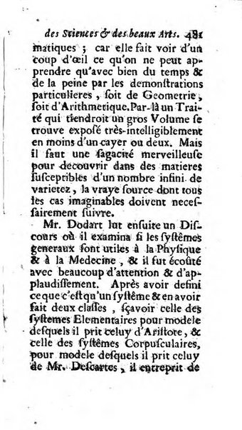 Mémoires pour l'histoire des sciences & des beaux-arts recüeillies par l'ordre de Son Altesse Serenissime Monseigneur Prince souverain de Dombes