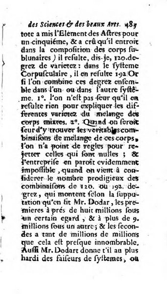 Mémoires pour l'histoire des sciences & des beaux-arts recüeillies par l'ordre de Son Altesse Serenissime Monseigneur Prince souverain de Dombes