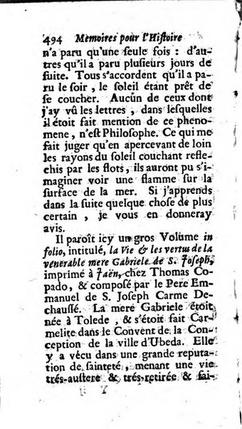 Mémoires pour l'histoire des sciences & des beaux-arts recüeillies par l'ordre de Son Altesse Serenissime Monseigneur Prince souverain de Dombes