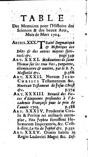 Mémoires pour l'histoire des sciences & des beaux-arts recüeillies par l'ordre de Son Altesse Serenissime Monseigneur Prince souverain de Dombes