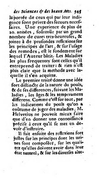 Mémoires pour l'histoire des sciences & des beaux-arts recüeillies par l'ordre de Son Altesse Serenissime Monseigneur Prince souverain de Dombes