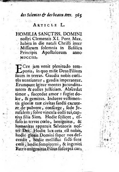 Mémoires pour l'histoire des sciences & des beaux-arts recüeillies par l'ordre de Son Altesse Serenissime Monseigneur Prince souverain de Dombes