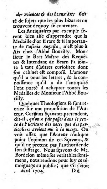 Mémoires pour l'histoire des sciences & des beaux-arts recüeillies par l'ordre de Son Altesse Serenissime Monseigneur Prince souverain de Dombes