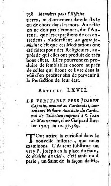 Mémoires pour l'histoire des sciences & des beaux-arts recüeillies par l'ordre de Son Altesse Serenissime Monseigneur Prince souverain de Dombes