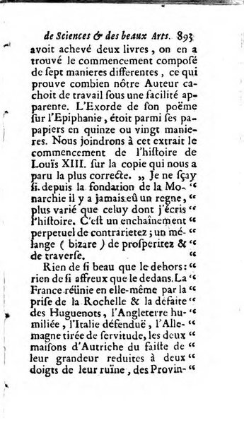 Mémoires pour l'histoire des sciences & des beaux-arts recüeillies par l'ordre de Son Altesse Serenissime Monseigneur Prince souverain de Dombes