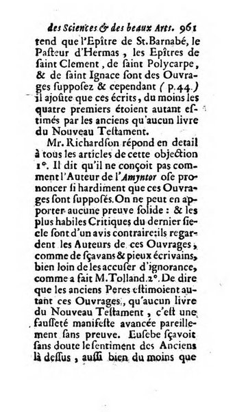 Mémoires pour l'histoire des sciences & des beaux-arts recüeillies par l'ordre de Son Altesse Serenissime Monseigneur Prince souverain de Dombes