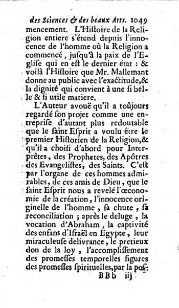 Mémoires pour l'histoire des sciences & des beaux-arts recüeillies par l'ordre de Son Altesse Serenissime Monseigneur Prince souverain de Dombes