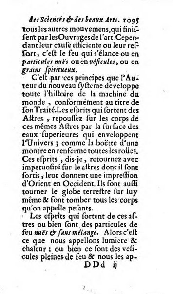 Mémoires pour l'histoire des sciences & des beaux-arts recüeillies par l'ordre de Son Altesse Serenissime Monseigneur Prince souverain de Dombes