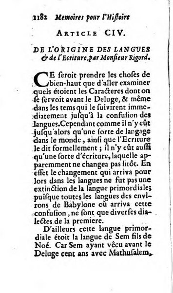 Mémoires pour l'histoire des sciences & des beaux-arts recüeillies par l'ordre de Son Altesse Serenissime Monseigneur Prince souverain de Dombes