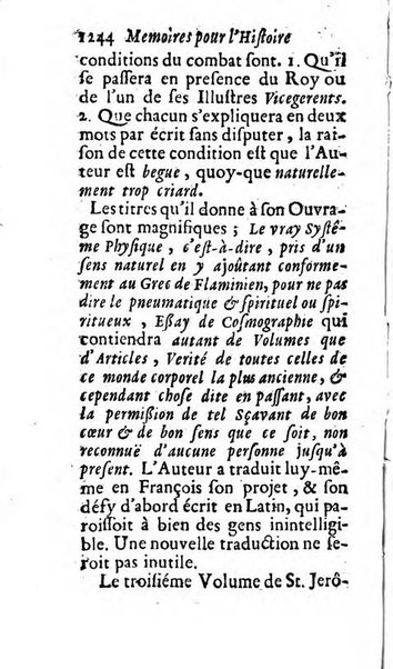 Mémoires pour l'histoire des sciences & des beaux-arts recüeillies par l'ordre de Son Altesse Serenissime Monseigneur Prince souverain de Dombes