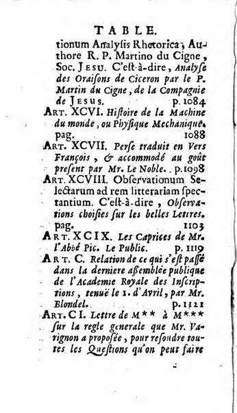 Mémoires pour l'histoire des sciences & des beaux-arts recüeillies par l'ordre de Son Altesse Serenissime Monseigneur Prince souverain de Dombes