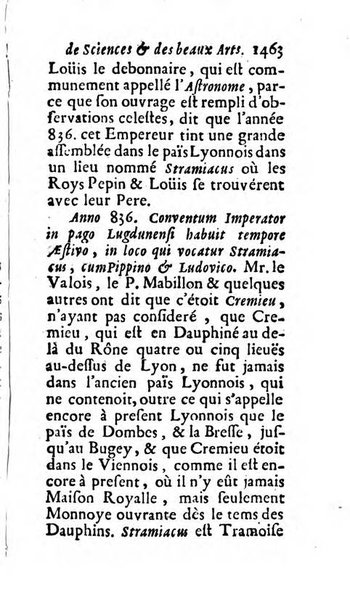 Mémoires pour l'histoire des sciences & des beaux-arts recüeillies par l'ordre de Son Altesse Serenissime Monseigneur Prince souverain de Dombes