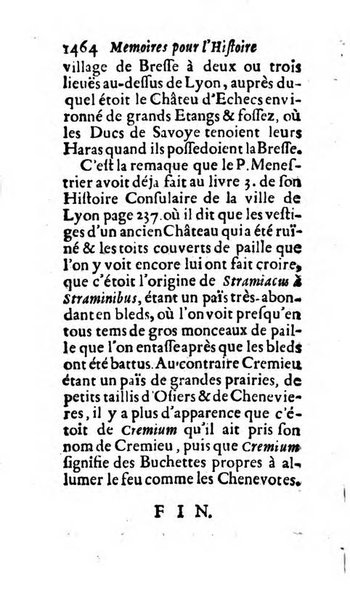 Mémoires pour l'histoire des sciences & des beaux-arts recüeillies par l'ordre de Son Altesse Serenissime Monseigneur Prince souverain de Dombes