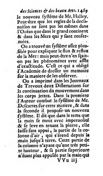 Mémoires pour l'histoire des sciences & des beaux-arts recüeillies par l'ordre de Son Altesse Serenissime Monseigneur Prince souverain de Dombes