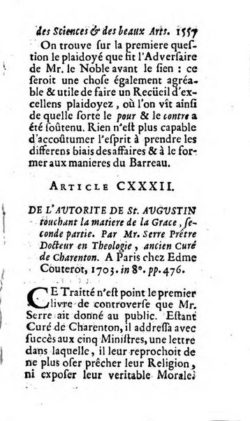 Mémoires pour l'histoire des sciences & des beaux-arts recüeillies par l'ordre de Son Altesse Serenissime Monseigneur Prince souverain de Dombes