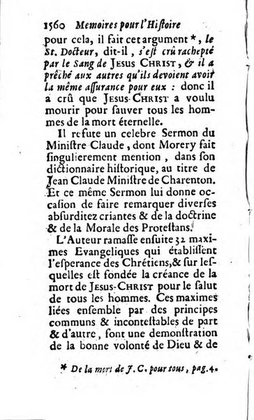 Mémoires pour l'histoire des sciences & des beaux-arts recüeillies par l'ordre de Son Altesse Serenissime Monseigneur Prince souverain de Dombes