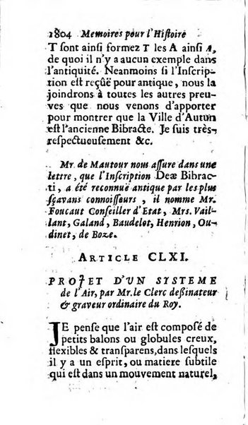 Mémoires pour l'histoire des sciences & des beaux-arts recüeillies par l'ordre de Son Altesse Serenissime Monseigneur Prince souverain de Dombes