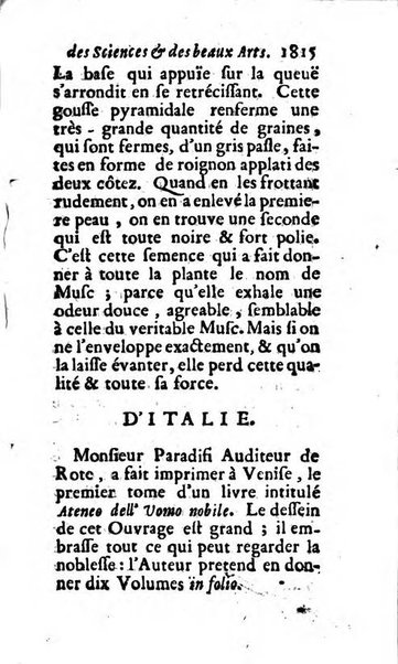 Mémoires pour l'histoire des sciences & des beaux-arts recüeillies par l'ordre de Son Altesse Serenissime Monseigneur Prince souverain de Dombes