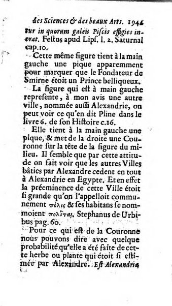 Mémoires pour l'histoire des sciences & des beaux-arts recüeillies par l'ordre de Son Altesse Serenissime Monseigneur Prince souverain de Dombes