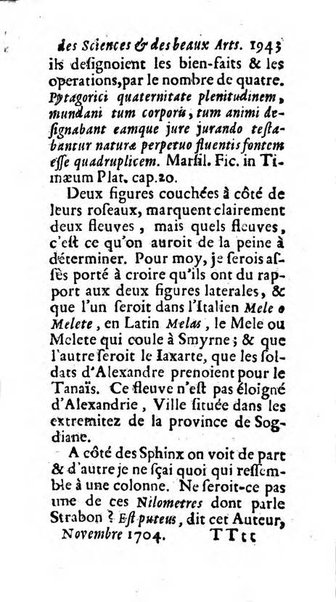 Mémoires pour l'histoire des sciences & des beaux-arts recüeillies par l'ordre de Son Altesse Serenissime Monseigneur Prince souverain de Dombes