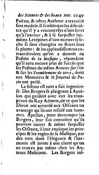 Mémoires pour l'histoire des sciences & des beaux-arts recüeillies par l'ordre de Son Altesse Serenissime Monseigneur Prince souverain de Dombes