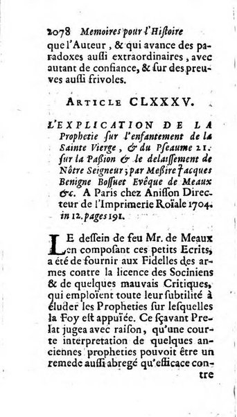 Mémoires pour l'histoire des sciences & des beaux-arts recüeillies par l'ordre de Son Altesse Serenissime Monseigneur Prince souverain de Dombes