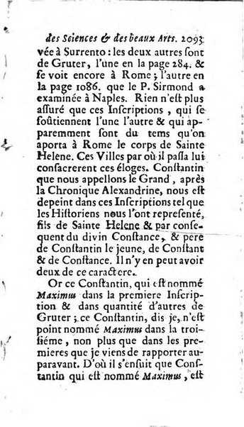 Mémoires pour l'histoire des sciences & des beaux-arts recüeillies par l'ordre de Son Altesse Serenissime Monseigneur Prince souverain de Dombes