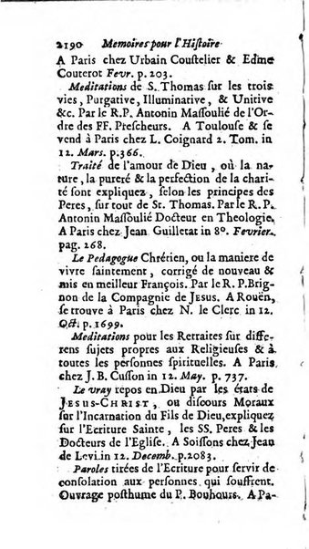 Mémoires pour l'histoire des sciences & des beaux-arts recüeillies par l'ordre de Son Altesse Serenissime Monseigneur Prince souverain de Dombes