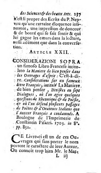 Mémoires pour l'histoire des sciences & des beaux-arts recüeillies par l'ordre de Son Altesse Serenissime Monseigneur Prince souverain de Dombes