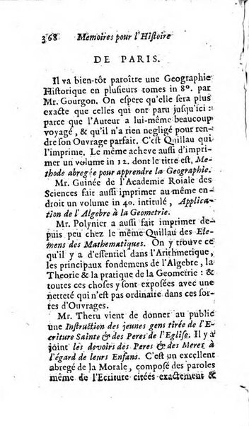 Mémoires pour l'histoire des sciences & des beaux-arts recüeillies par l'ordre de Son Altesse Serenissime Monseigneur Prince souverain de Dombes