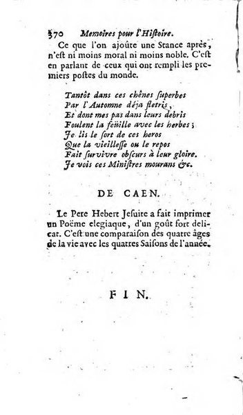 Mémoires pour l'histoire des sciences & des beaux-arts recüeillies par l'ordre de Son Altesse Serenissime Monseigneur Prince souverain de Dombes